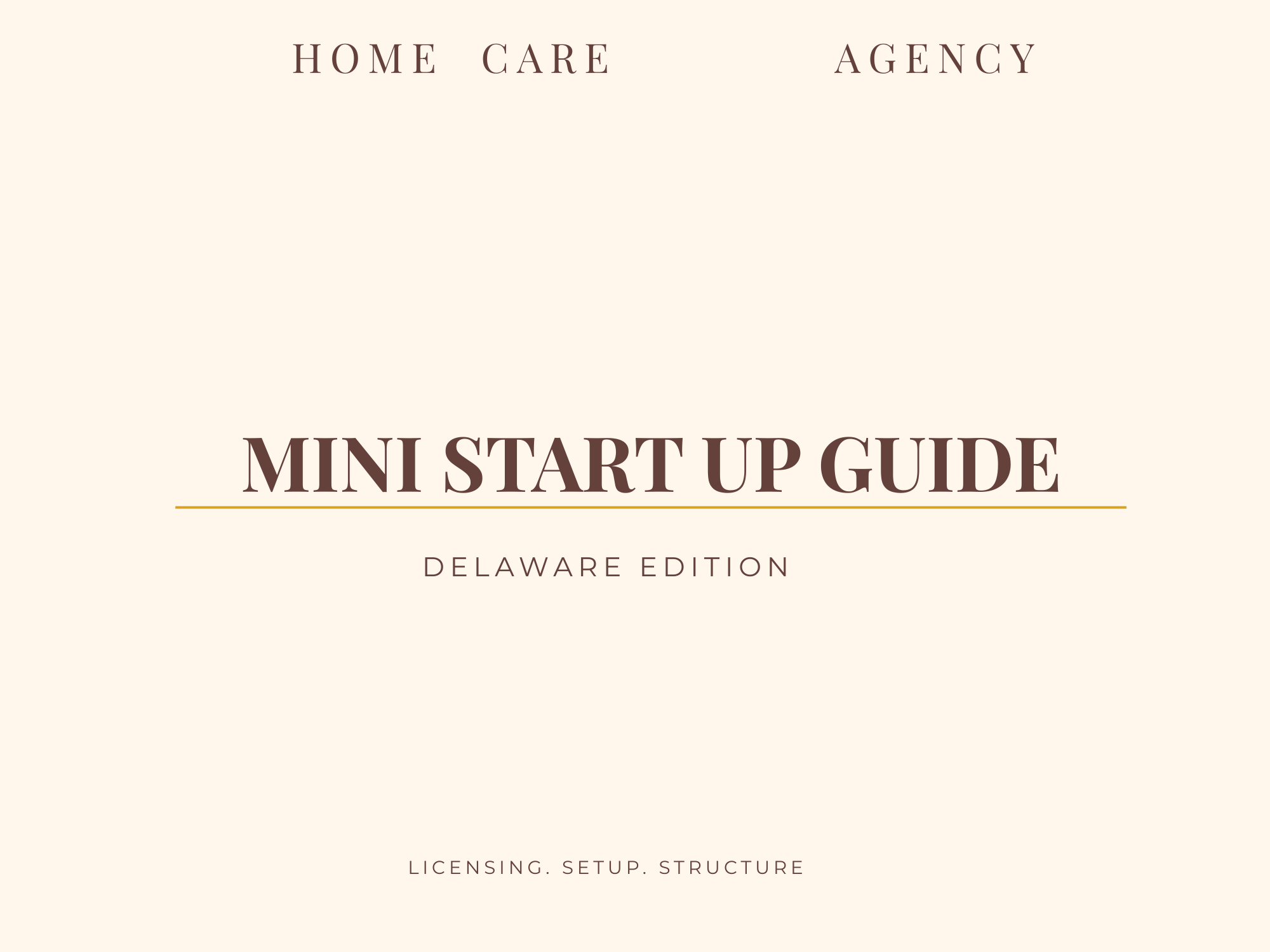 Home Care Startup Blueprint – DELAWARE