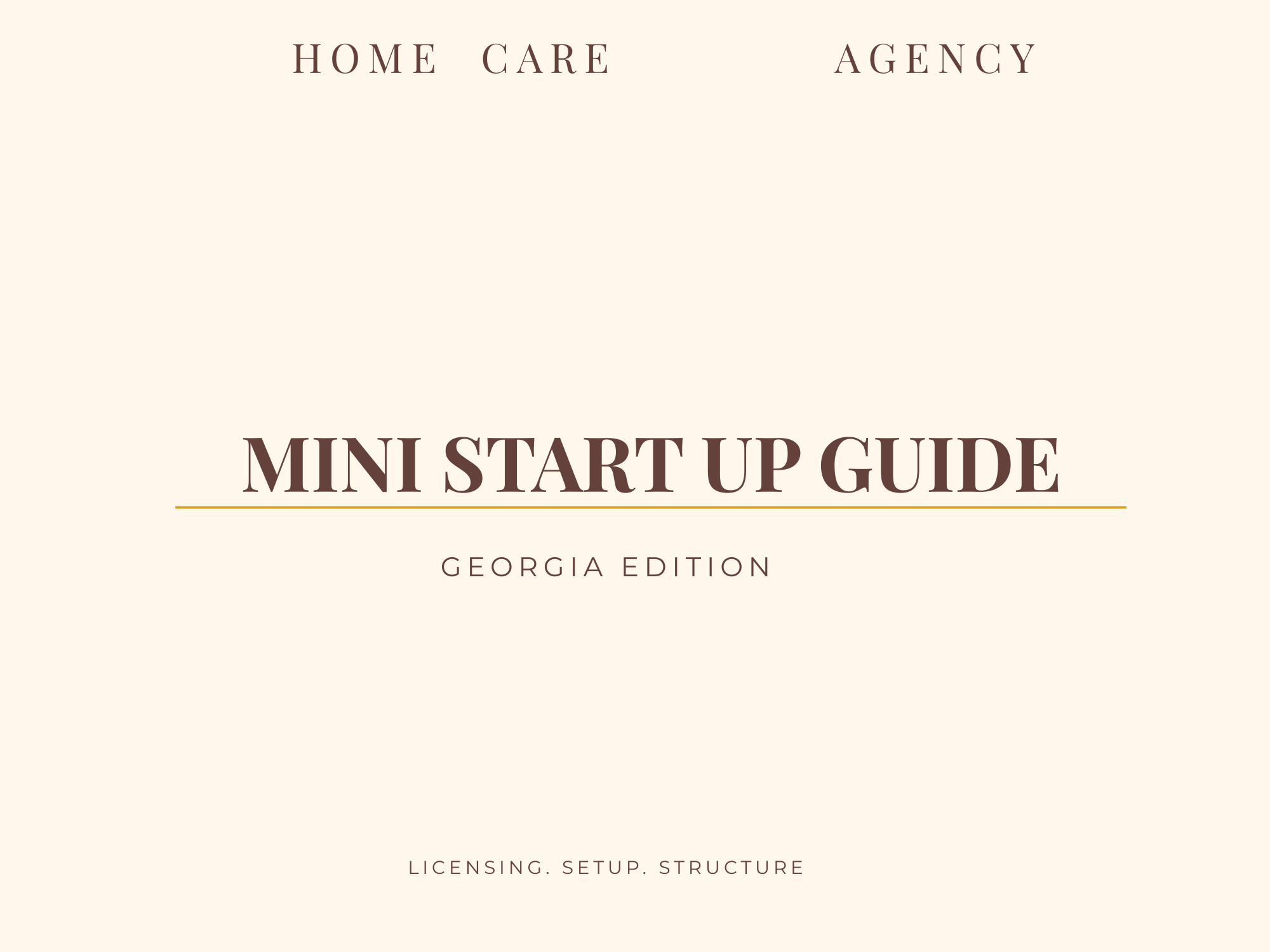 Home Care Startup Blueprint – GEORGIA