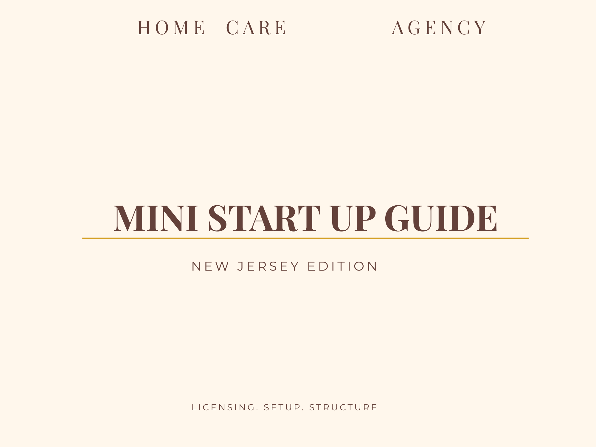 Home Care Startup Blueprint – NEW JERSEY