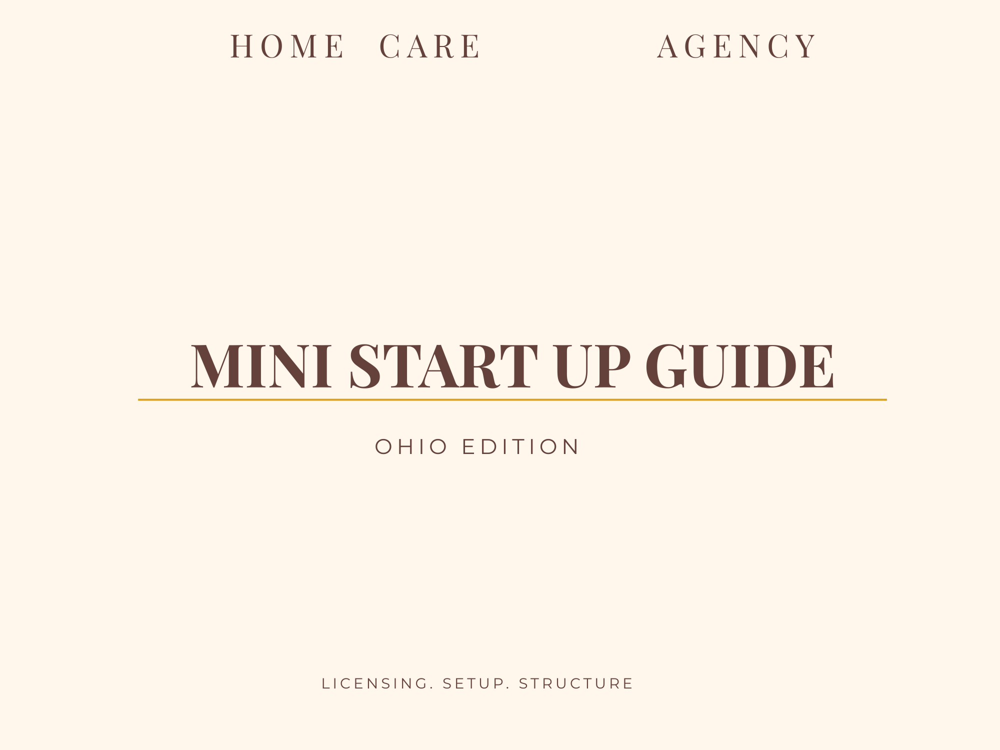 Home Care Startup Blueprint – OHIO