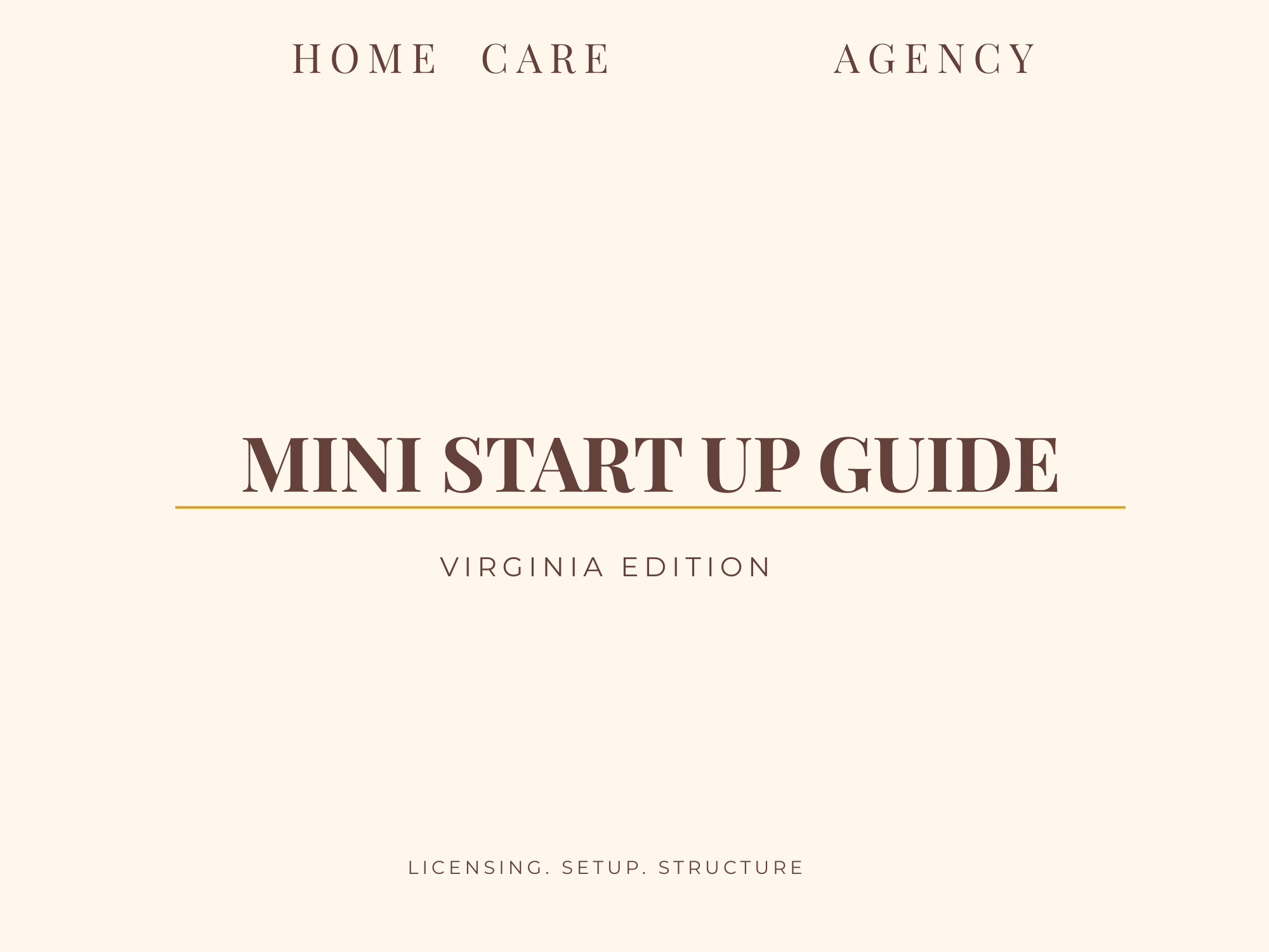 Home Care Startup Blueprint – VIRGINIA
