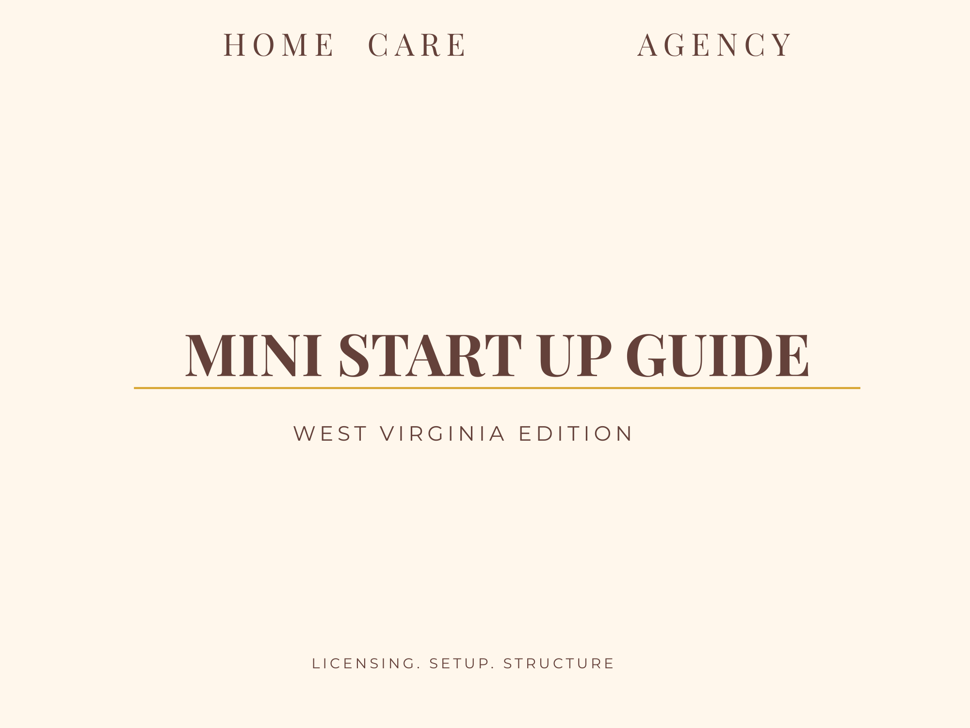Home Care Startup Blueprint - WEST VIRGINIA